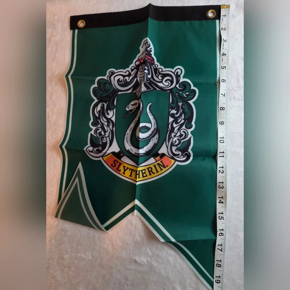 Harry Potter Slytherin House Banner Wall Flag Hogwarts Decor